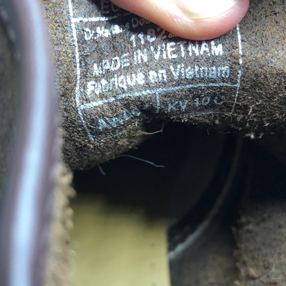 Dr Martens 11822 Tan Brown Leather Boots Mens Sz 9 - Picture 9 of 10